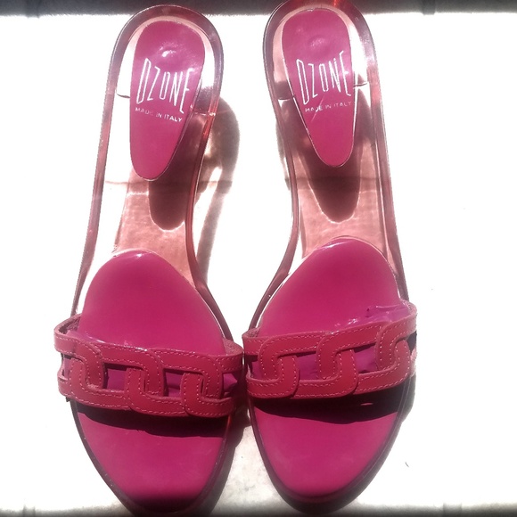 Ozone Made in Italy Shoes - Made In Italy Authentic Pink Leather Sandals